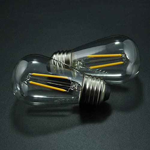 Brimax S14 2W E26 2700K Soft White Dimmable LED Light Bulb 15-Pack