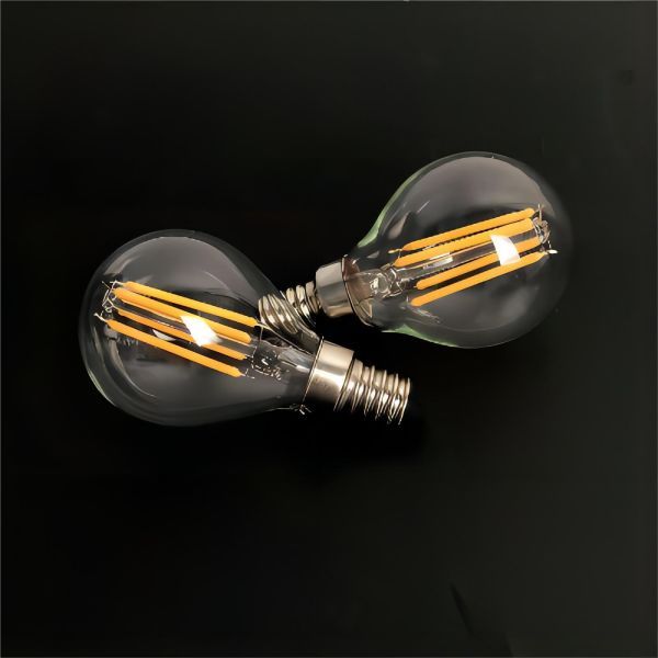 BRIMAX AC120V AC230V Clear Glass 4W G45 E12 E14 LED Bulb 2700K (4Pack)