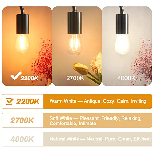 Brimax S14 2W E26 2700K Soft White Dimmable LED Light Bulb 15-Pack