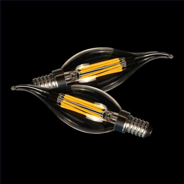 BRIMAX 120 V Klarglas 6 W C35T E12 LED-Glühbirne 2700 K (6 Stück)
