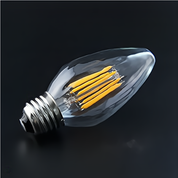 BRIMAX 120V Vidrio Arrugado Transparente 8W F15 E26 Bombilla LED 2700K (1Pack)