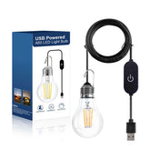 BRIMAX DC5V Clear Plastic 3W A60 USB LED Bulb 2700K (1Pack)