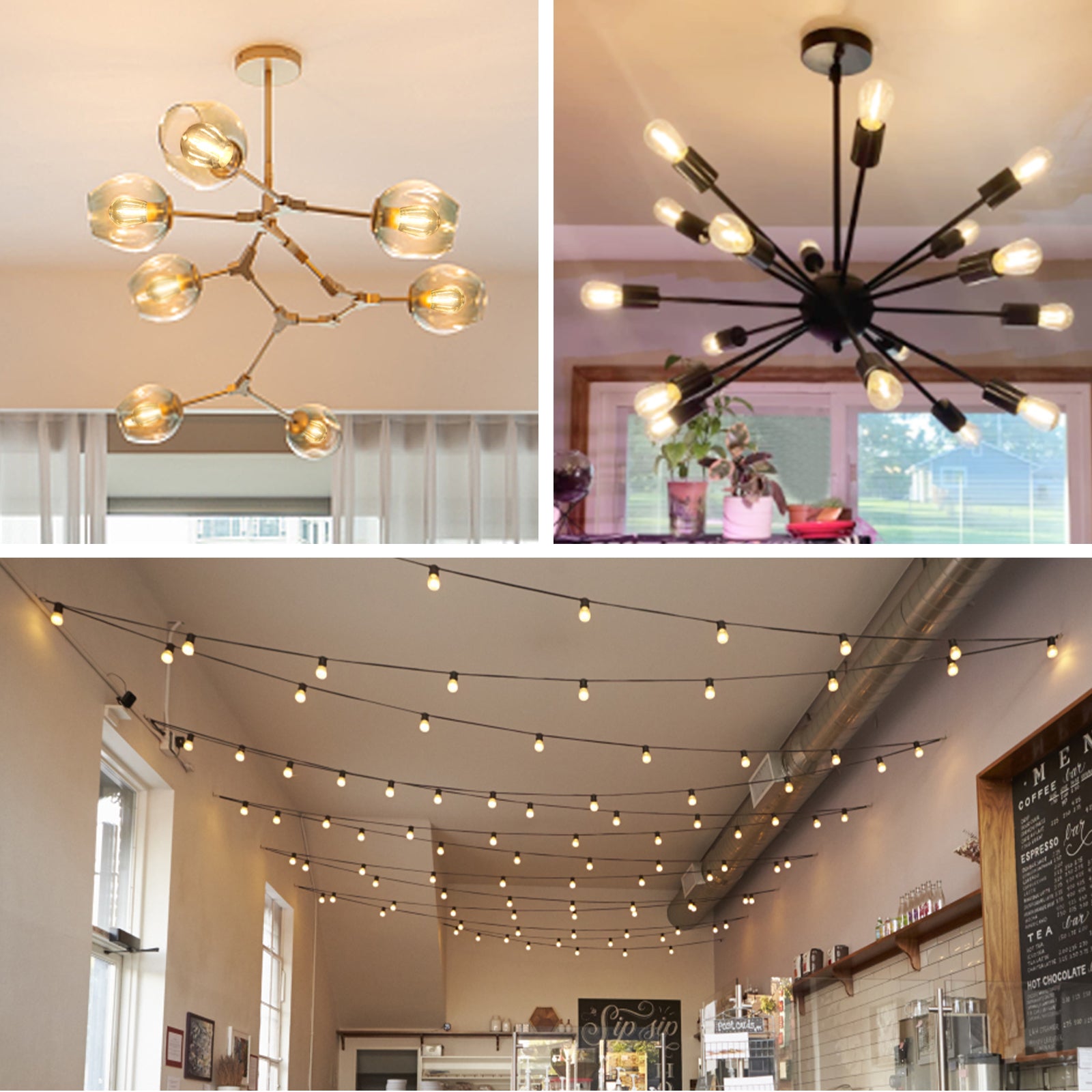 BRIMAX Clear Plastic Shatterproof AC120V AC230V 2W S14 E26 E27 LED Bulb 2200K 2700K (15Pack)