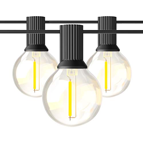 BRIMAX 230V UK-Stecker Glas Warmweiß 25FT 50FT G40 LED-Lichterkette für den Garten