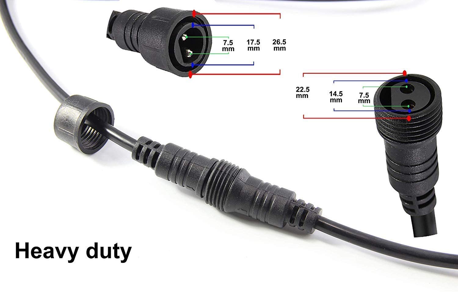 Brimax Extension Cable 3m 9.8Ft for Old Bigger 2PIN 2×1.0mm² S14 String Lights