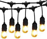 BRIMAX 230V UK Plug 2×1.0mm² Linkable 49FT S14 Outdoor Patio LED String Lights