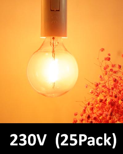 BRIMAX Clear Glass AC120V AC230V 1W G40 E12 LED Bulb 2200K 2700K (25Pack)
