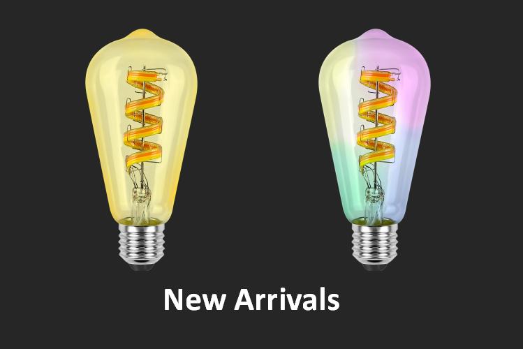 Newest wifi smart soft filament RGBCW led bulbs!