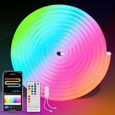Brimax 32.8Ft RGB+IC Neon Rope Lights Smart LED Strip with Alexa Music Sync  DIY for Bedroom Gaming Room