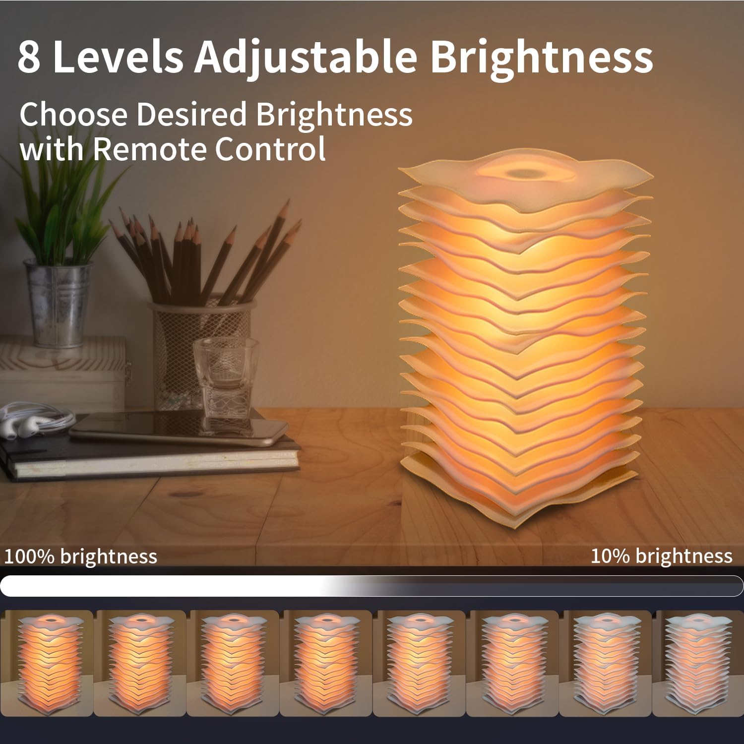 BRIMAX 5.9‘’ Dimmable RGB Table Lamp, Color Changing LED Touch Lamp, Rechargeable Modern Night Lamp,8 Brightness & 12 Colors Small Lamp for Bedroom/Home Office/Gift
