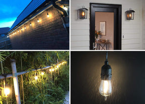 Brimax 120V 2700K E26 2W Shatterproof  S14 Replacement Bulbs for Outdoor String Lights and Sputnik Chandelier