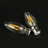 BRIMAX 230V Clear Glass 4W C35 Dimmable B22 LED Bulb 2700K (5Pack)