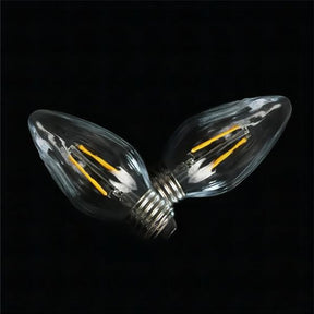 BRIMAX 120V Clear Wrinkle Glass 2W C45 F15 E26 LED Bulb 2700K (4Pack)