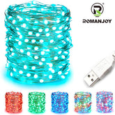 Romnjoy 16 Color USB Powered  LED Fairy Lights (16.4ft)