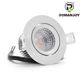 Romanjoy 6W Warm White COB LED Downlight (1 Pack)