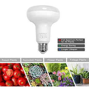 AC100-240V R90 E27 9W WiFi Smart Plant Grow Light Bulb (2 Pack)